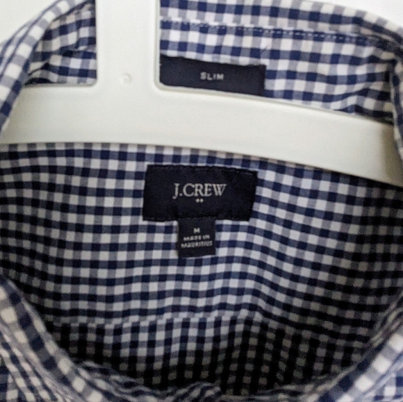 J. Crew Gingham Button Down Shirt - size M - Picture 4 of 6